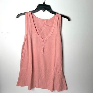 Womens V Neck Tank Tops Summer Sleeveless Ribbed Button Casual Henley